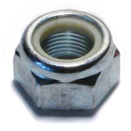 Midwest Fastener Nylon Insert Lock Nut, M12-1.00, Steel, Class 8, Zinc Plated, 25 PK 53678